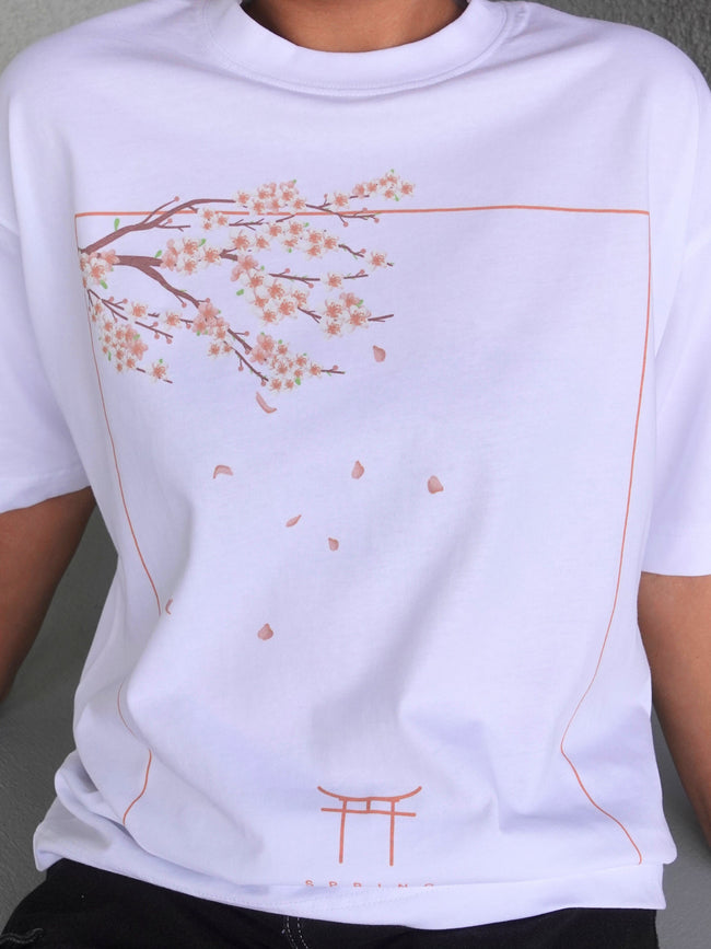 Front Print - Peach Blossom T-Shirt Main Image
