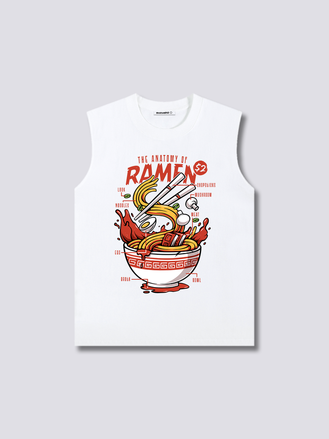Front Print - Anatomy of Ramen Tank Top Main Image