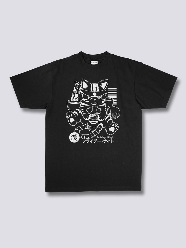 Front Print - Boozy Cat T-Shirt Hover Image