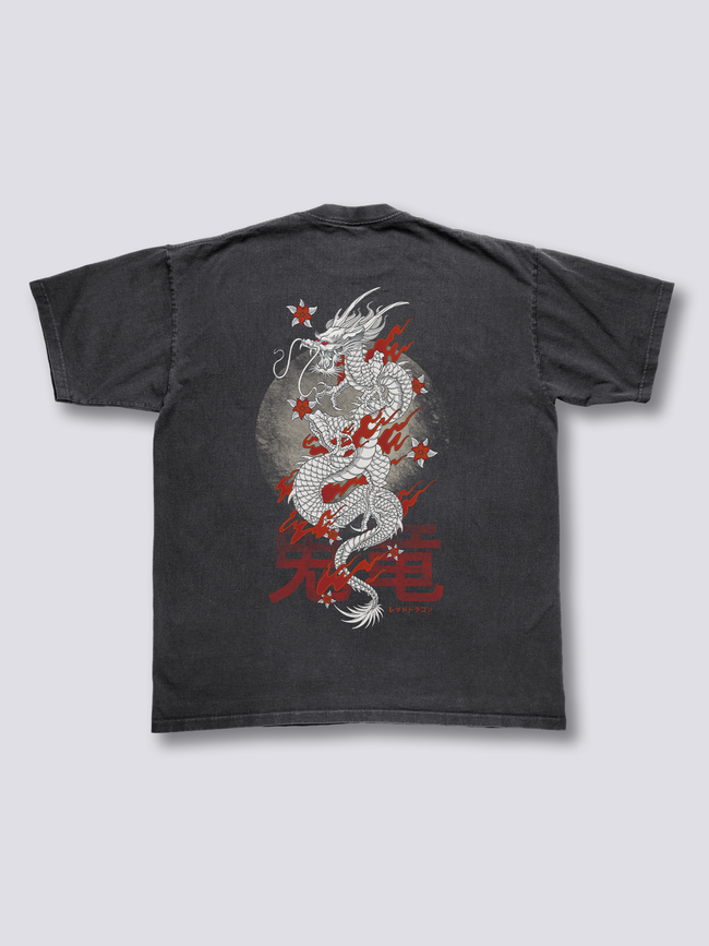 Burning Dragon Vintage T-Shirt Hover Image