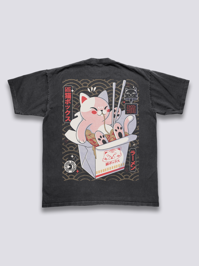 Cat Box Vintage T-Shirt Hover Image