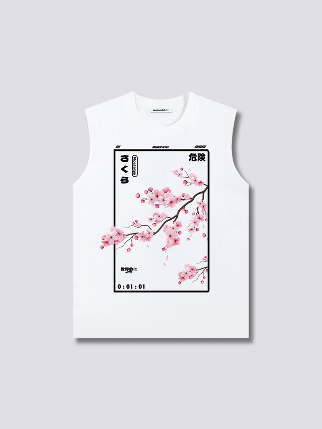 Front Print - Cherry Blossom Tank Top Main Image