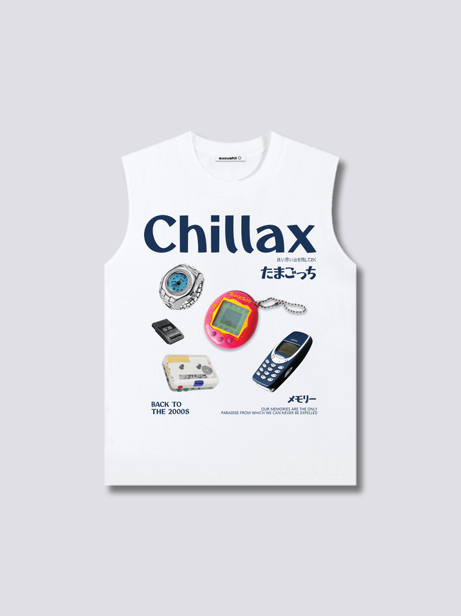 Front Print - Chillax Tank Top Hover Image