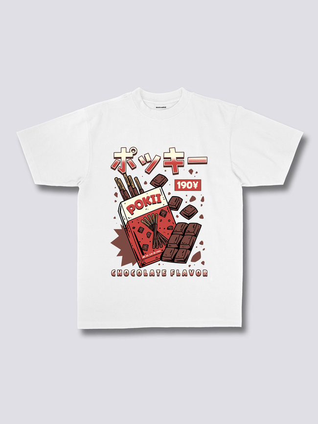 Front Print - Chocolate Pokii T-Shirt Main Image