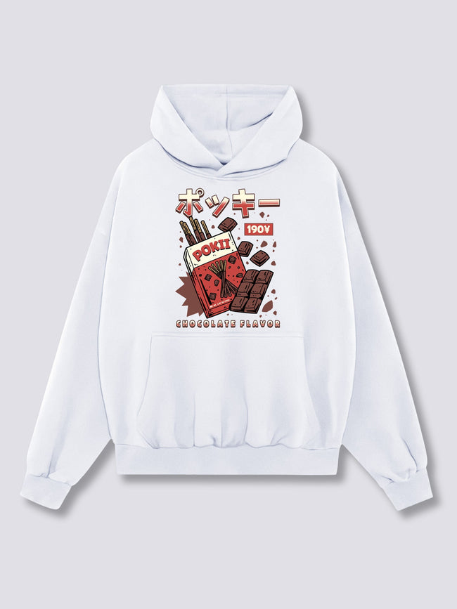 Front Print - Chocolate Pokii Hoodie Main Image