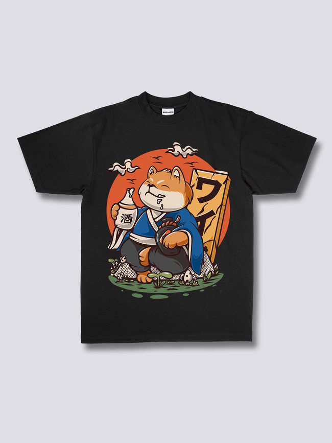 Front Print - Drunk Shiba T-Shirt Main Image