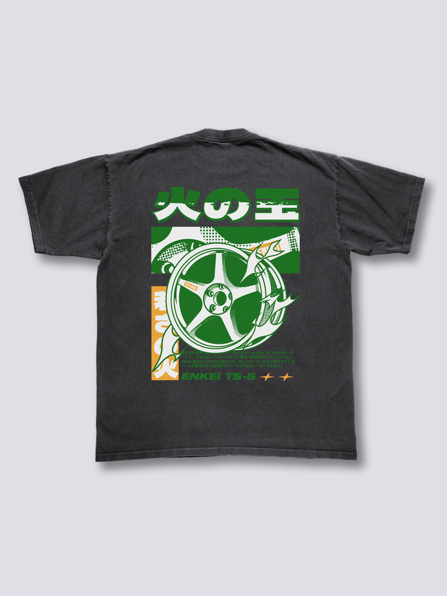 Fire Wheel Vintage T-Shirt Hover Image