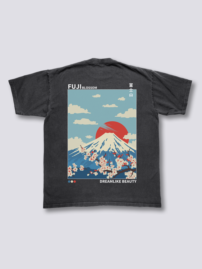 Fuji Blossom Vintage T-Shirt Hover Image