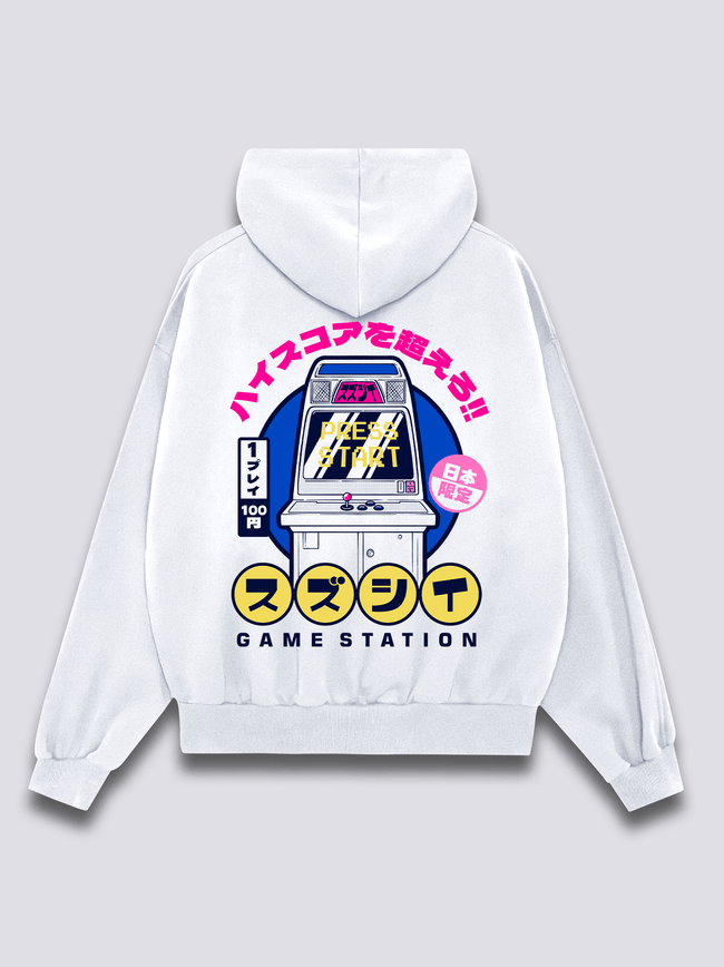 Game Station Hoodie Hover Image