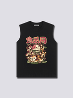 Front Print - Hungry Neko Tank Top