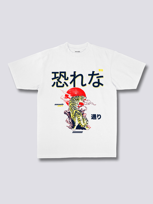 Front Print - Japan Tiger T-Shirt Hover Image