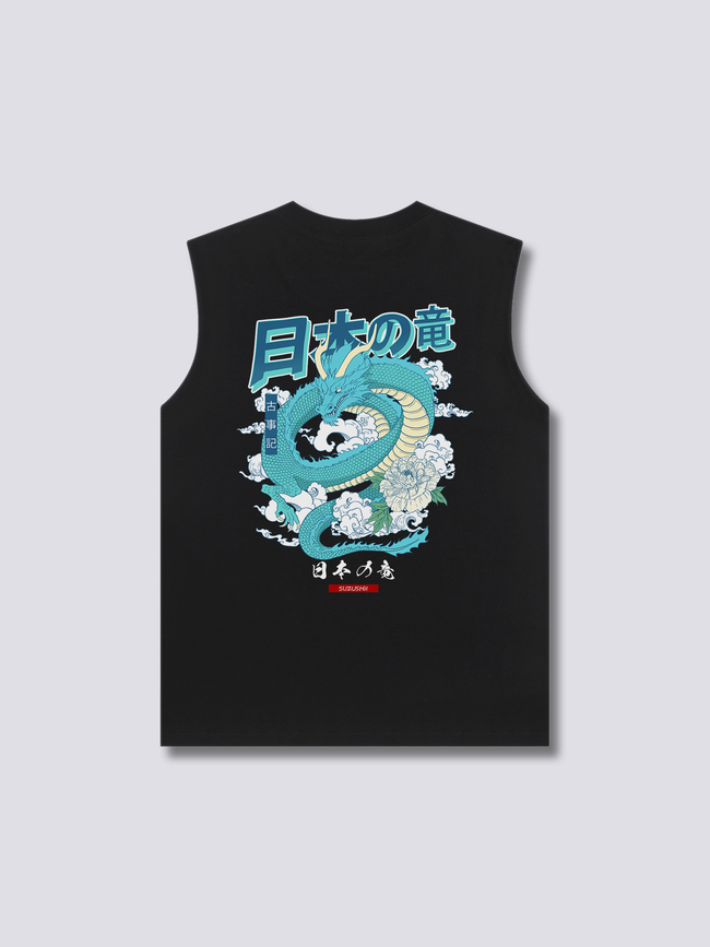 Japanese Dragon Tank Top Hover Image