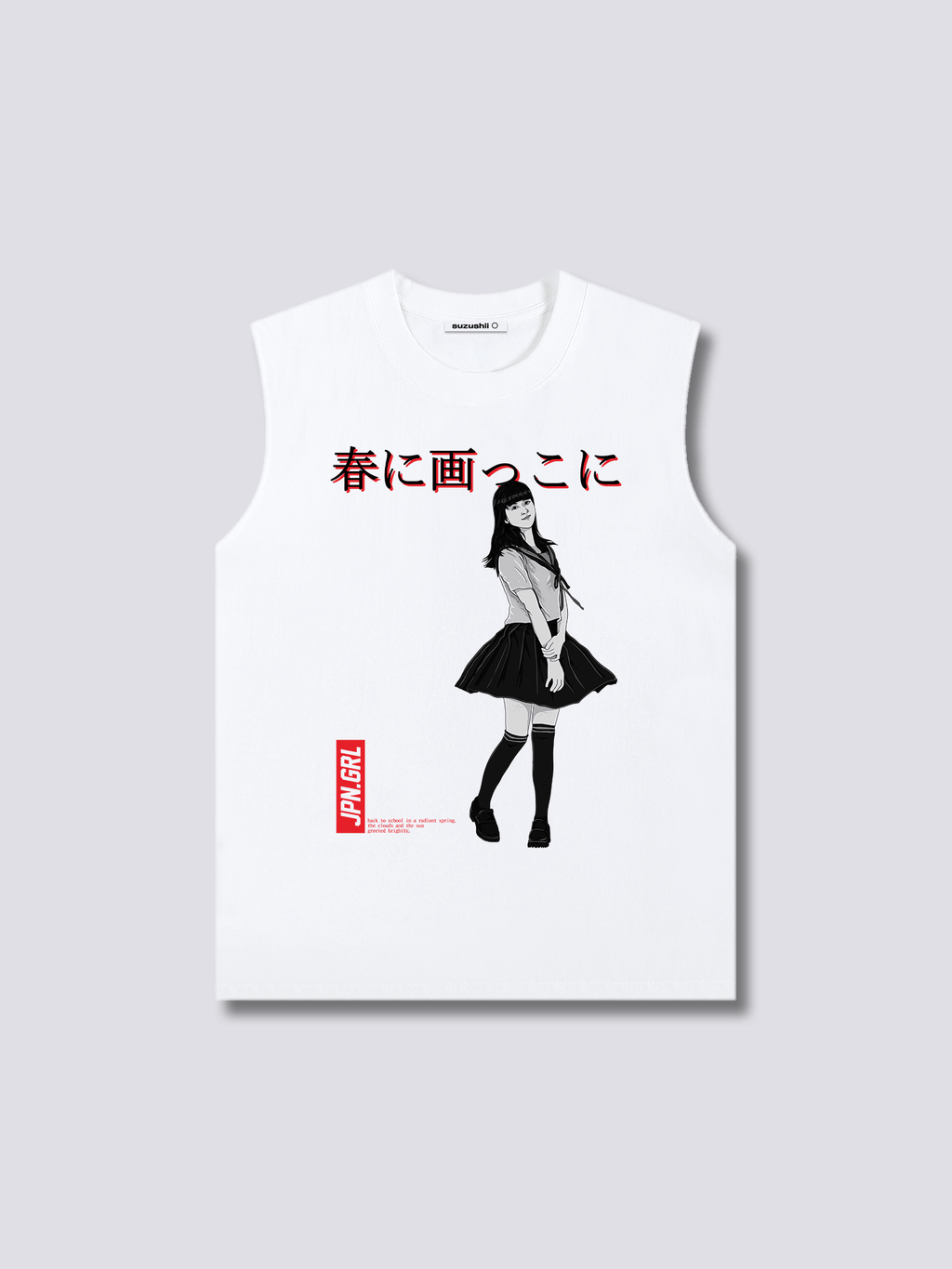 Front Print - Jpn Girl Tank Top