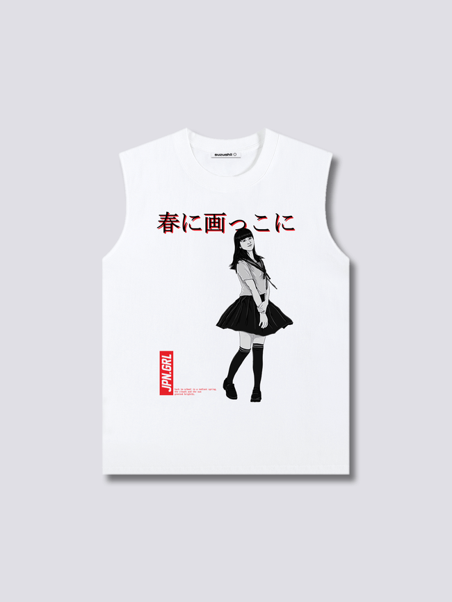 Front Print - Jpn Girl Tank Top Main Image