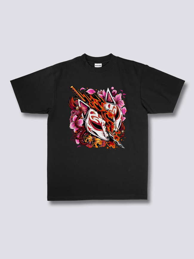 Front Print - Kitsune Slayer T-shirt Hover Image