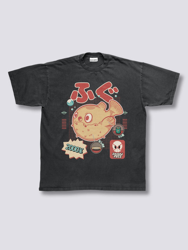 Front Print - Fugu Vintage T-Shirt Hover Image