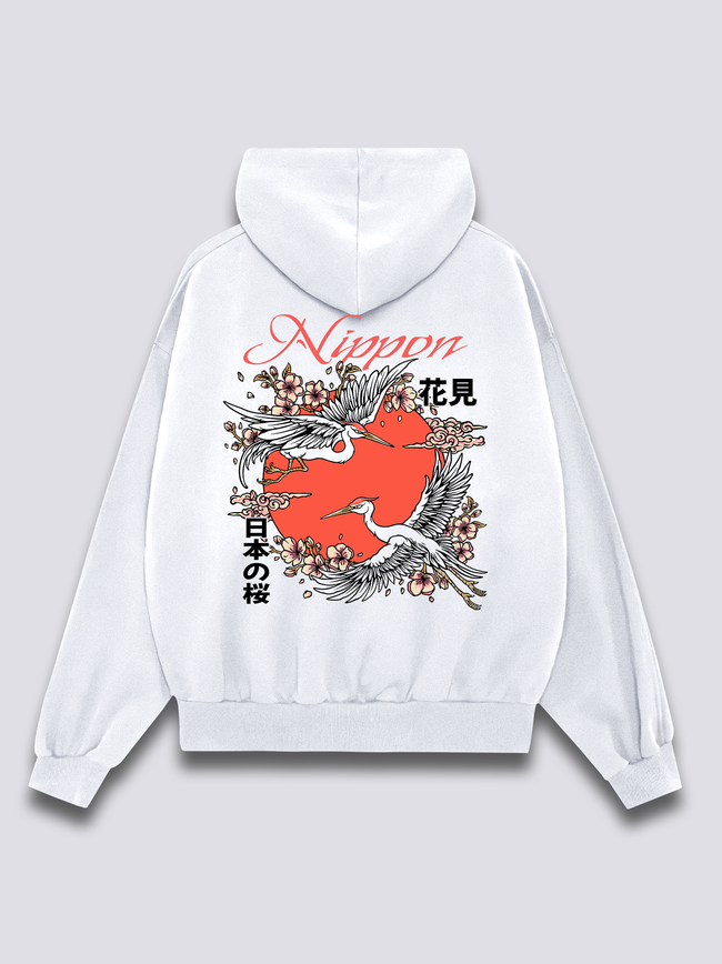 Nippon Cranes Hoodie Hover Image