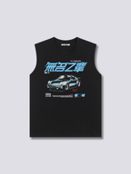 Front Print - Race Tank Top