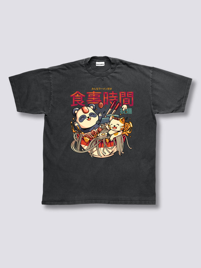 Front Print - Ramen Bath Vintage T-Shirt Hover Image