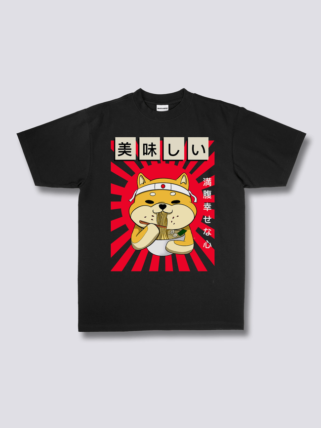 Front Print - Ramen Shiba T-Shirt Main Image