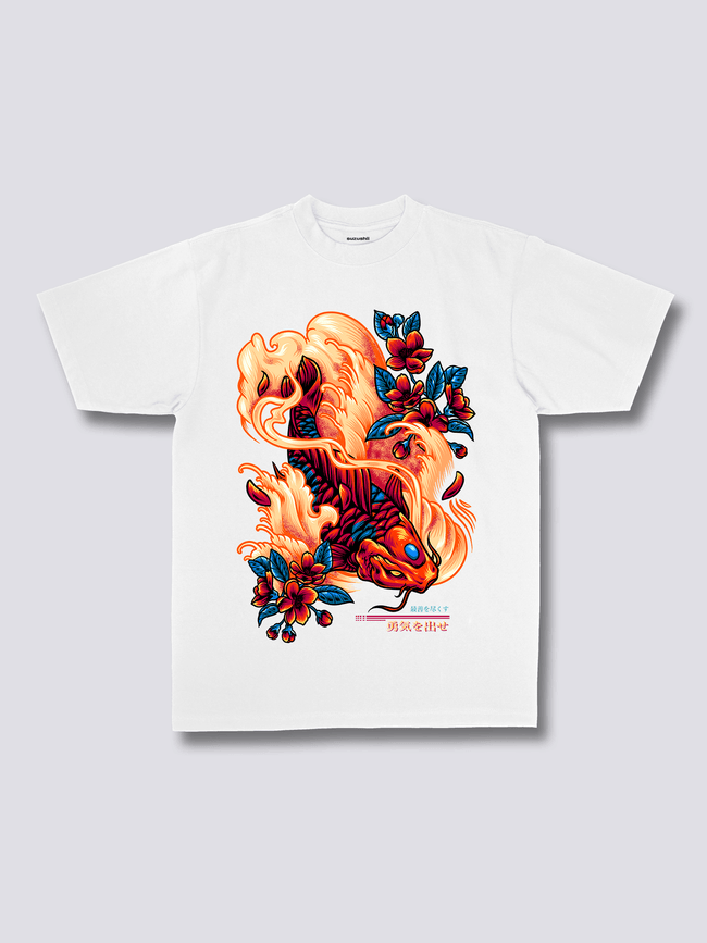 Front Print - Red Koi T-Shirt Main Image
