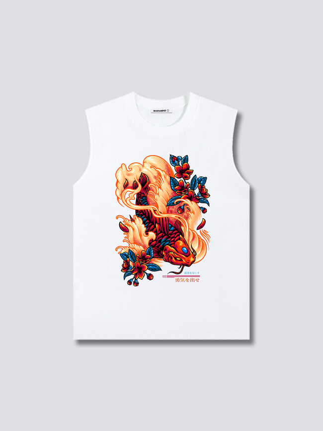Front Print - Red Koi Tank Top Main Image