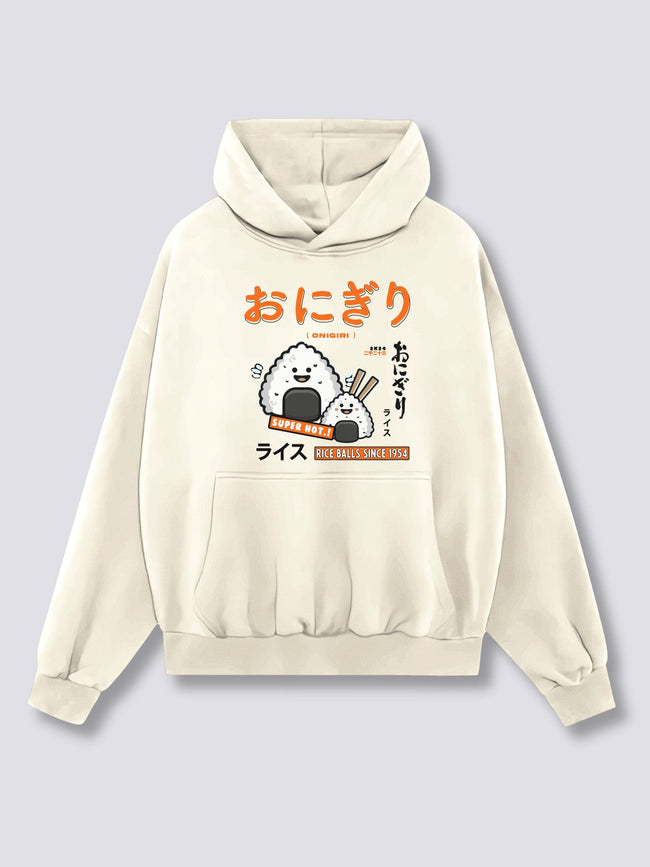 Front Print - Rice Ball Hoodie Hover Image