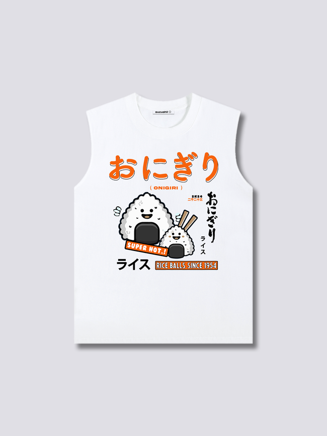 Front Print - Rice Ball Tank Top Hover Image
