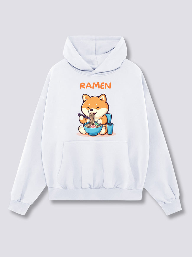 Front Print - Shiba Ramen Hoodie Hover Image