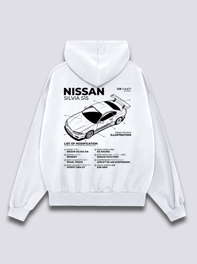 Silvia Blueprint Hoodie Hover Image
