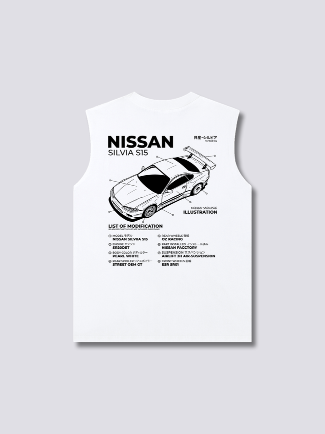 Silvia Blueprint Tank Top Hover Image