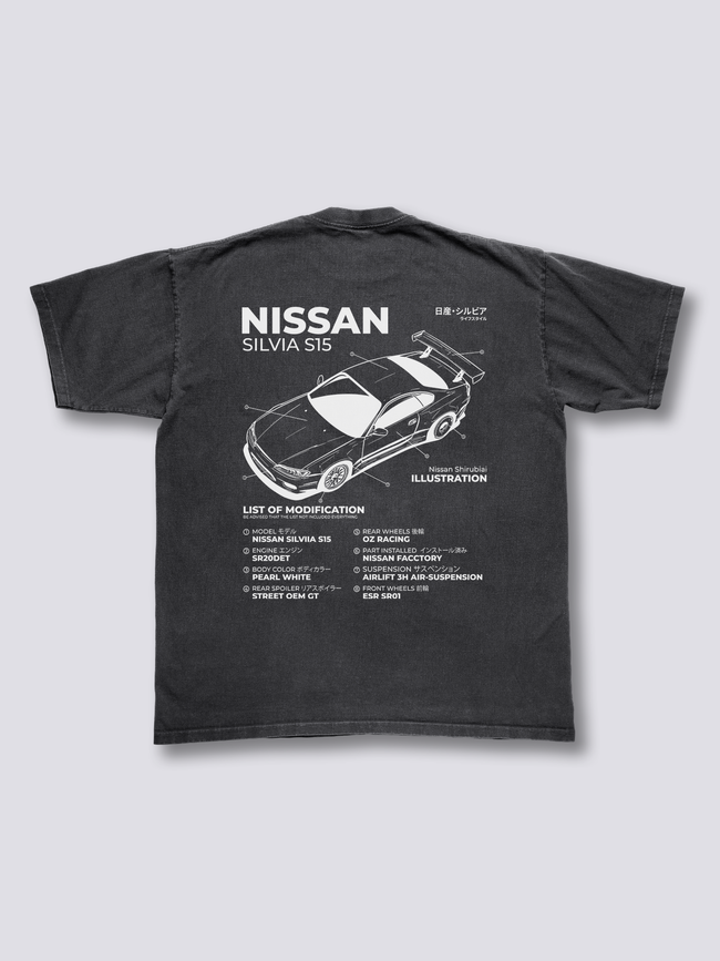 Silvia Blueprint Vintage T-Shirt Hover Image