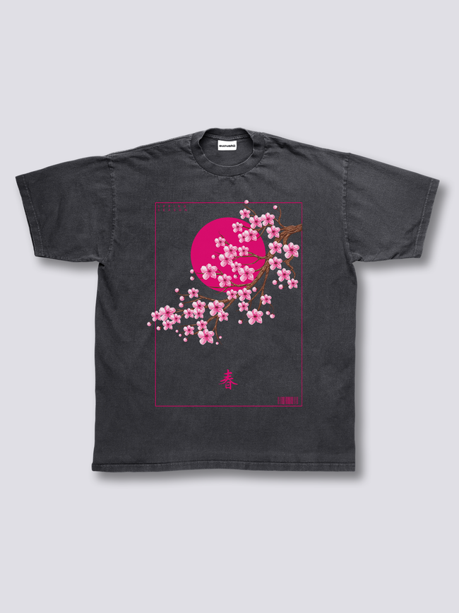 Front Print - Spring Blossom Vintage T-Shirt Hover Image