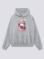 Front Print - Strawberry Milk Hoodie
