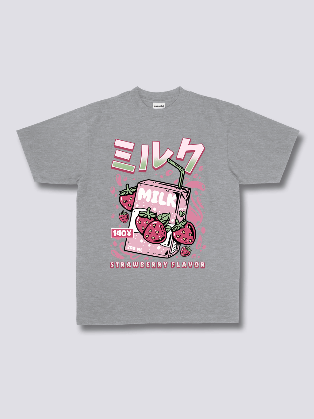 Front Print - Strawberry Milk T-Shirt