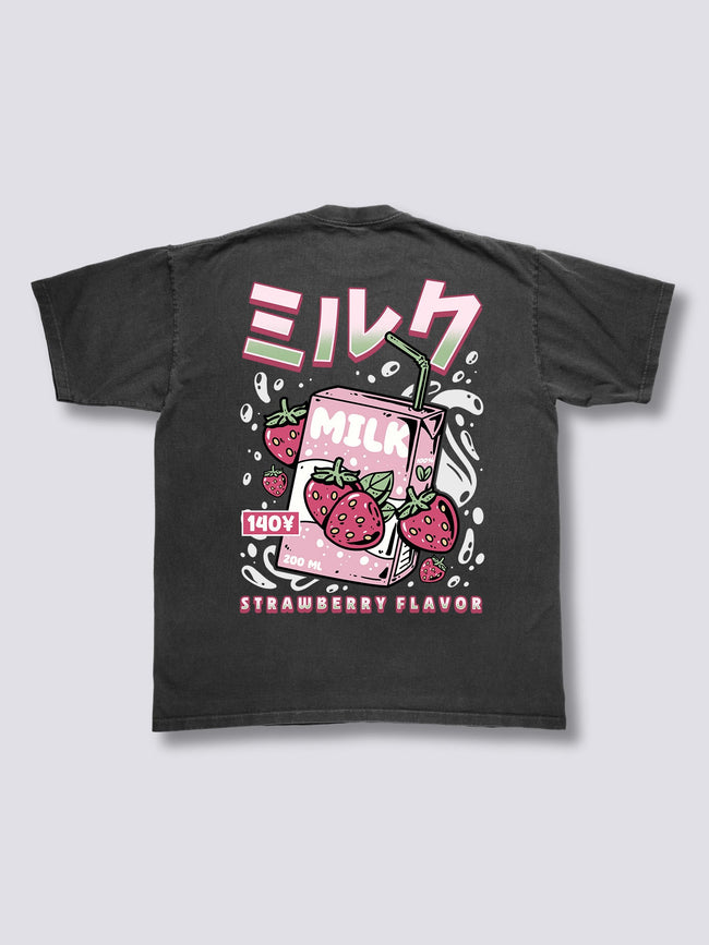 Strawberry Milk Vintage T-Shirt Hover Image