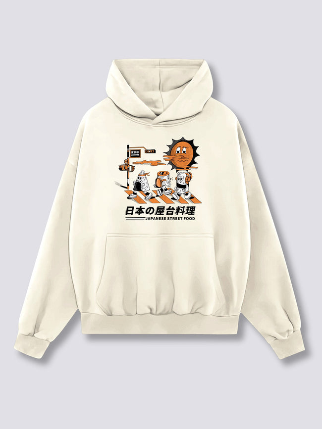 Front Print - Street Food Hoodie Hover Image
