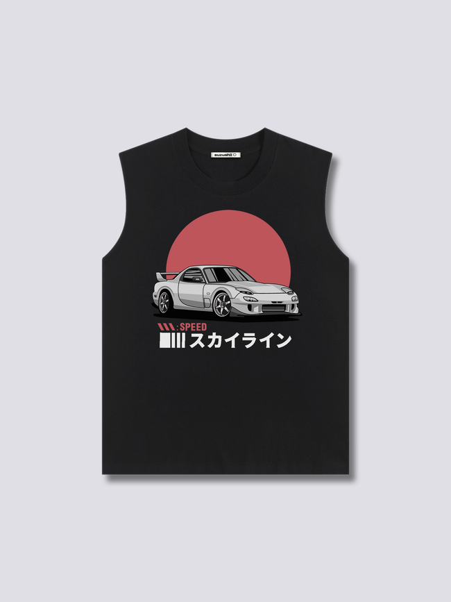 Front Print - Sunrise Drive Tank Top Main Image