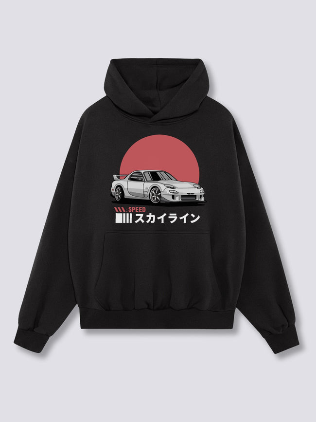Front Print - Sunrise Drive Hoodie Main Image
