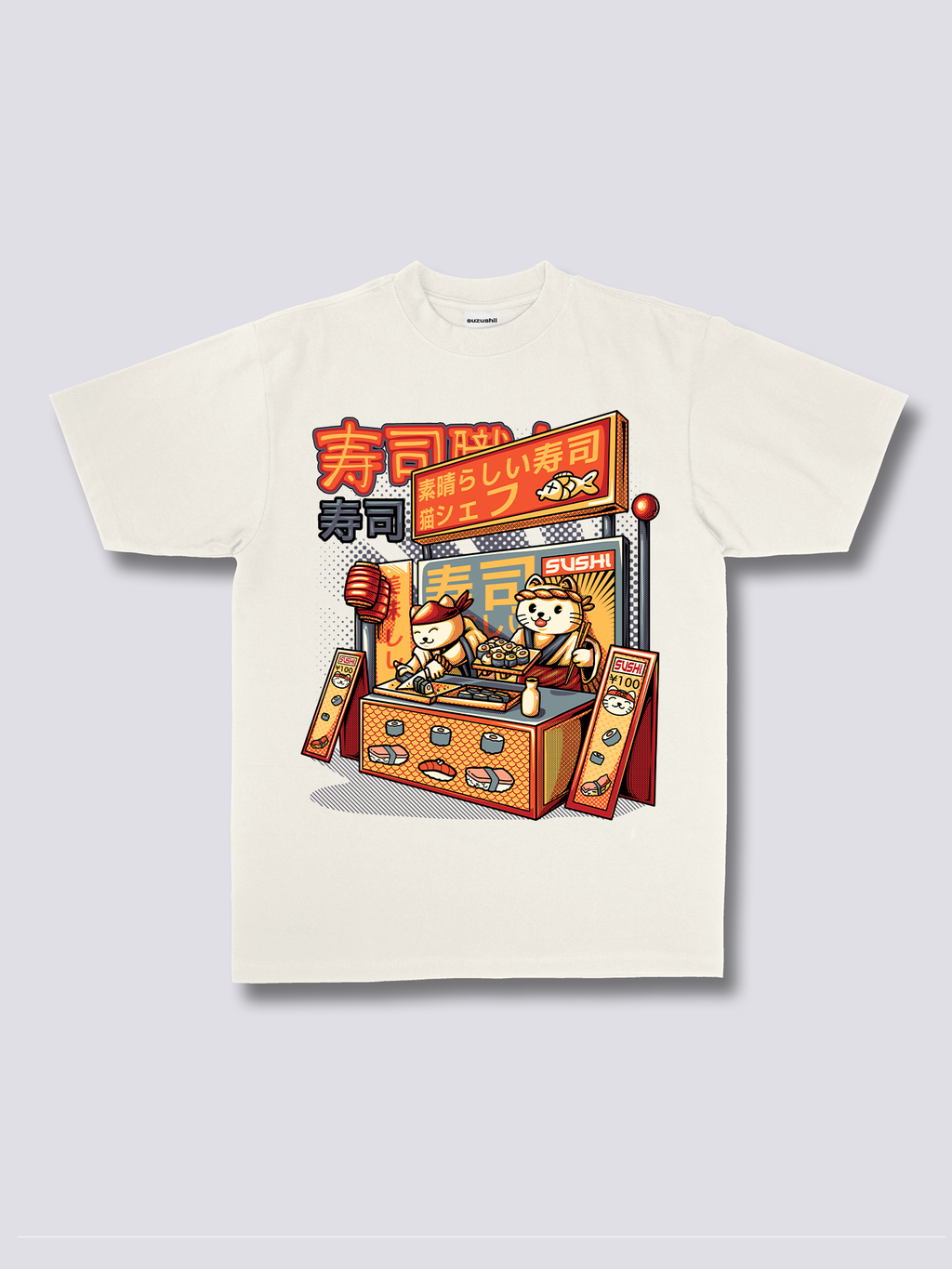 Front Print - Sushi Shop T-Shirt