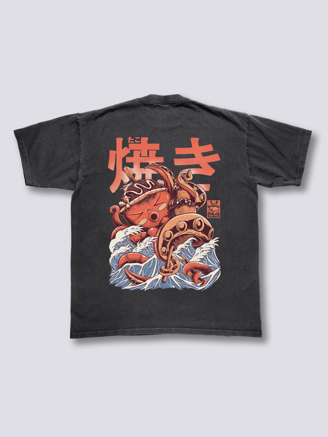 Takoyaki Monster Vintage T-Shirt Hover Image