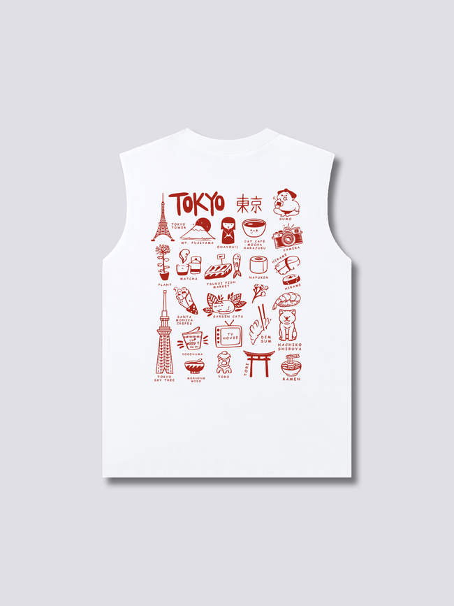 Tokyo Memory Board Tank Top Hover Image