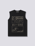 Front Print - Tokyo Wave Tank Top