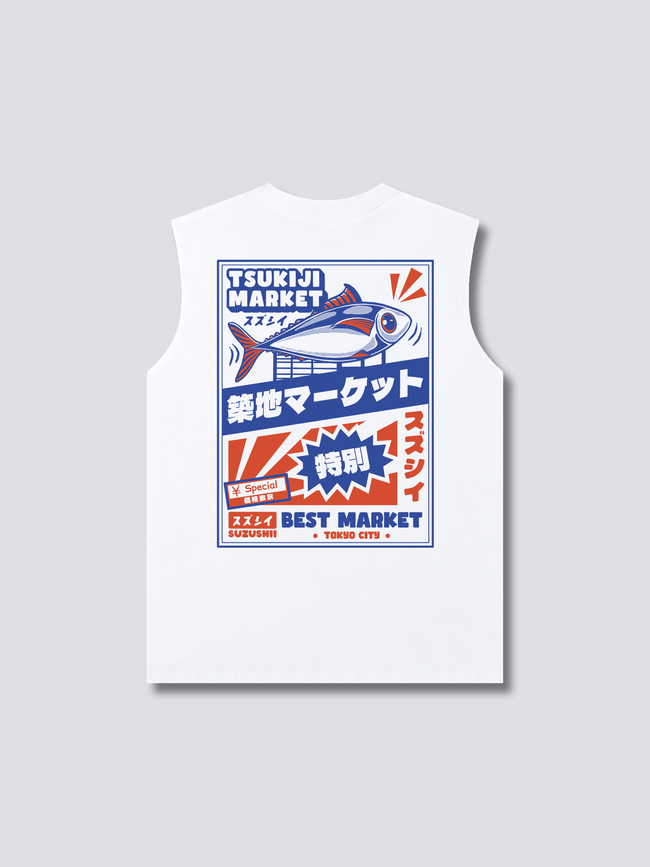 Tsukiji Market Tank Top Hover Image