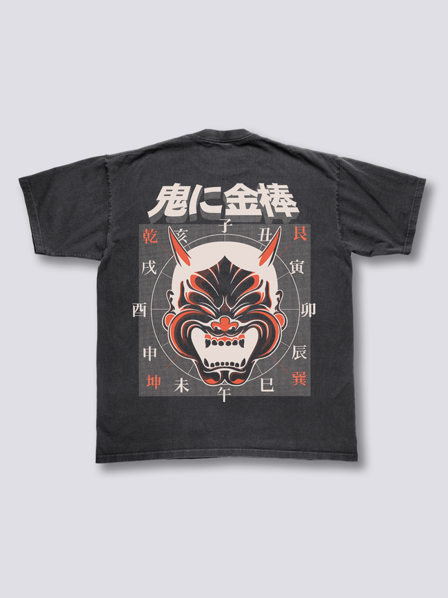 Oni Mask Vintage T-Shirt Hover Image