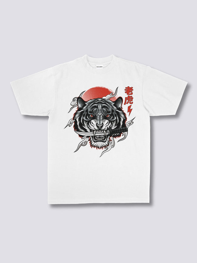Front Print - White Tiger T-Shirt Main Image