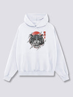 Front Print - White Tiger Hoodie