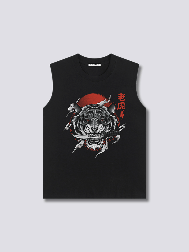Front Print - White Tiger Tank Top Main Image