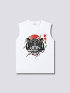 Front Print - White Tiger Tank Top