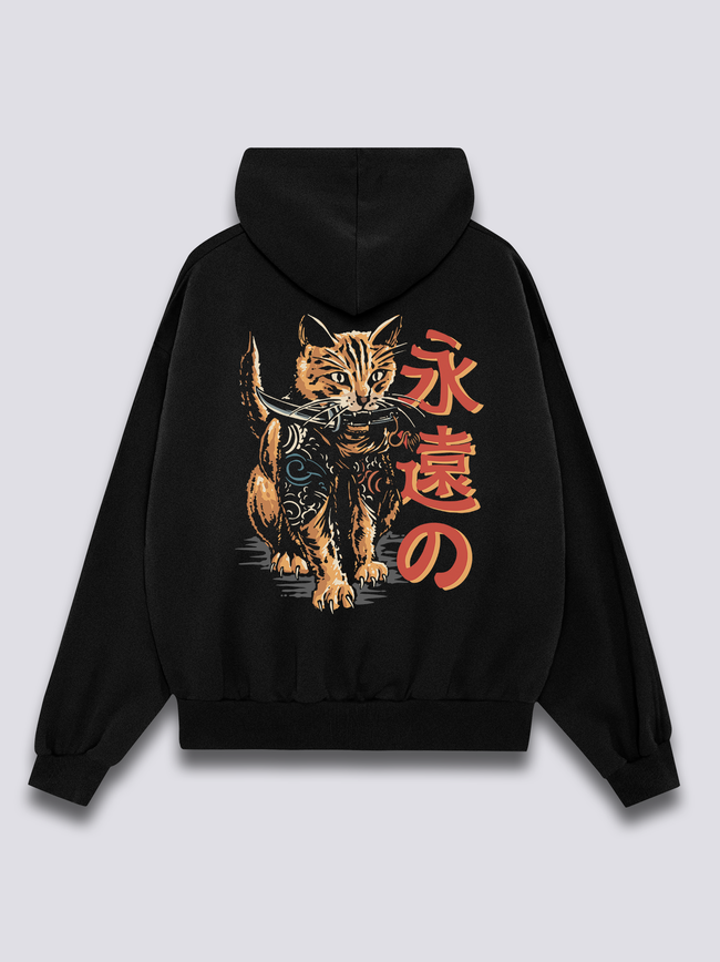 Yakuza Cat Hoodie Hover Image